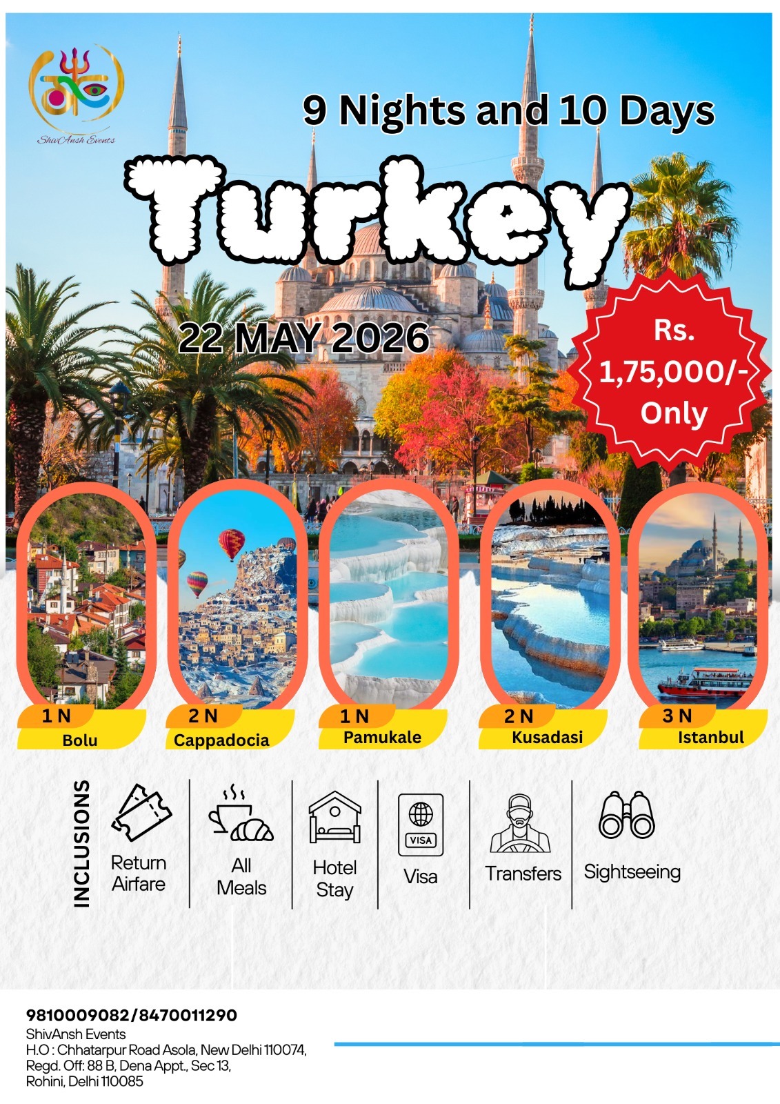 Turkey Tour Package - 9 Nights 10 Days